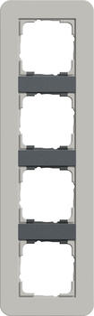 Gira 0214422 Abdeckrahmen 4-fach E3 grau-anthrazit