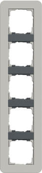 Gira 0215422 Abdeckrahmen 5-fach E3 grau-anthrazit
