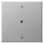 Gira Wippe 1fach mit Pfeilsymbolen und Kontrollfenster System 55 Edelstahl (5388600)