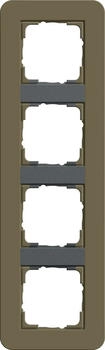 Gira 0214426 Abdeckrahmen 4-fach E3 umbra-anthrazit