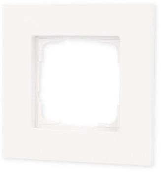Gira Abdeckrahmen 1-fach Esprit Aluminium lackiert Reinwei&szlig; seidenmatt (211407)