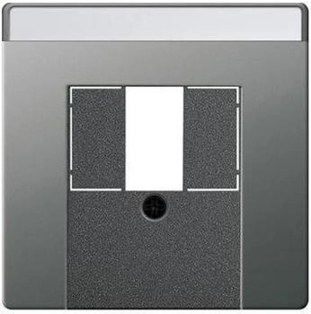 Gira Abdeckung Beschriftungsfeld TAE USB System 55 Edelstahl (876600)