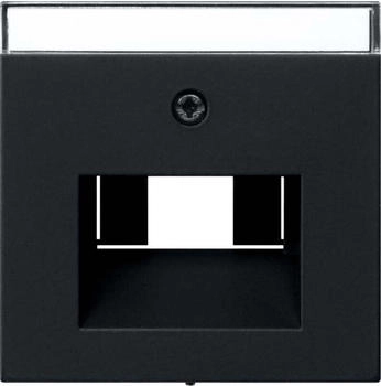 Gira Abdeckung Beschriftungsfeld UAE/IAE Netzwerk System 55 Schwarz matt (284005)