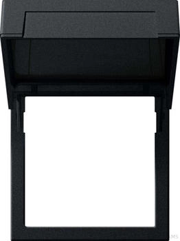 Gira Montagerahmen Klappdeckel System 55 Schwarz matt (2658005)