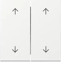 Gira 329703, Gira 329703 Wippe 2-fach Pfeile System 55 Reinwei&szlig; gl&auml;nzend