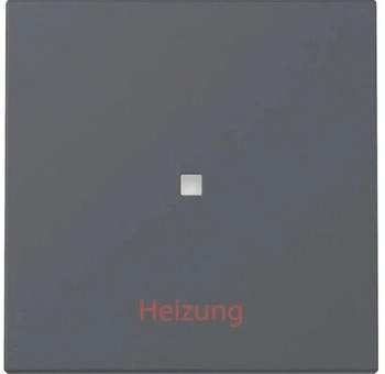 Gira Wippe Kontrollfenster Heizung Ein/Aus System 55 Anthrazit (367828)