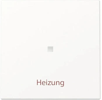 Gira Wippe Kontrollfenster Heizung Ein/Aus System 55 Reinwei&szlig; matt (367827)