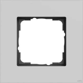 Gira Abdeckrahmen 1-fach Esprit Aluminium lackiert Grau matt (211405)