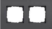 Gira 0212408, Gira 0212408 Abdeckrahmen 2-fach Gira Esprit Aluminium lackiert