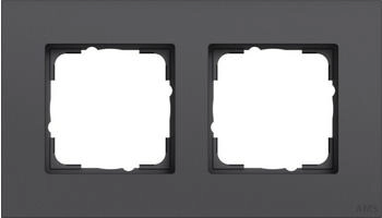 Gira Abdeckrahmen 2-fach Esprit Aluminium lackiert Anthrazit (212408)