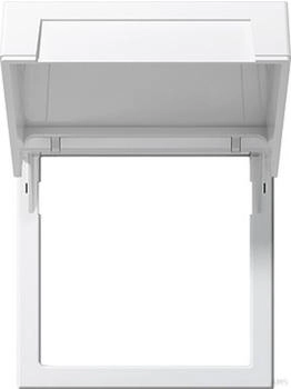Gira Montagerahmen Klappdeckel System 55 Reinwei&szlig; matt (265827)