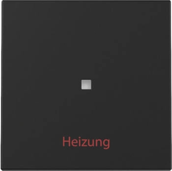 Gira Wippe Kontrollfenster Heizung Ein/Aus System 55 Schwarz matt (3678005)