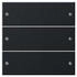 Gira Wippenset 3-fach System 55 Schwarz matt lackiert (2183005)