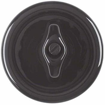 Berker Zentralstück mit Knebel, Serie 1930 Porzellan, schwarz glänzend (16476500)