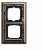 Busch-Jaeger 2CKA001754A4669, Busch-Jaeger 2fach Rahmen Rahmen Messing