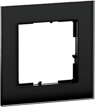 Legrand SEANO Natura 1-fach Rahmen Black Smoked Glass (766111)