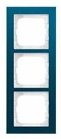Busch-Jaeger 1723-228 Abdeckrahmen, 3-Fach, Busch-axcent Pur, Glas Ozean