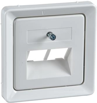 ELSO Zentralplatte für 2xRJ45 reinweiß (206414)