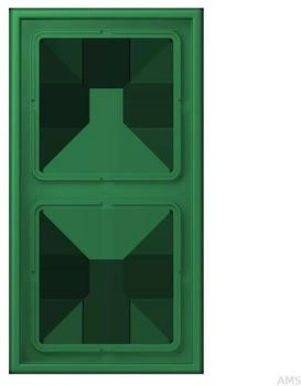 Jung Rahmen 2-fach LS 990 vert fonc&eacute; (LC982219)