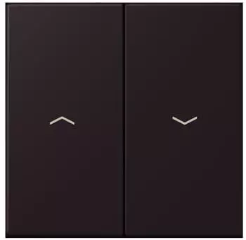 Jung Wippe 2-fach mit Pfeilsymbolen noir divoire Serie LS (LC995P248)