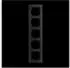 Busch-Jaeger Abdeckrahmen 5-fach art linear Glas schwarz (1725-4025)
