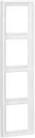 JUNG LS984WWM, Jung LS984WWM Rahmen 4fach (Duroplast) Schneewei&szlig; Matt Serie LS