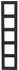 Jung A5585BFSWM 550 Rahmen schwarz matt