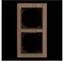 Busch-Jaeger 2-fach Holzrahmen Walnuss 1722-4086