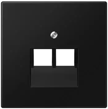 Jung LS969-2UASWM Abdeckung f. IAE/UAE-Anschlussdose Graphitschwarz Matt Serie LS