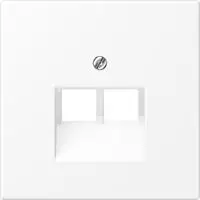 Jung LS969-2UAWWM, Jung Abdeckung f&uuml;r IAE/UAE-Anschlussd LS969-2UAWWM
