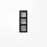 Jung LS583ASWM Aufputz-Kappe 3-fach LS Cube graphitschwarz matt