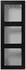 Jung LS583ASWM Aufputz-Kappe 3-fach LS Cube graphitschwarz matt