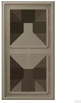 Jung LC982242 Rahmen 2fach LS 990 Duroplast lackiert ombre naturelle moyenne (32141)