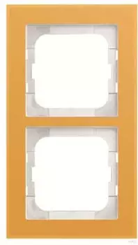 Busch-Jaeger Axcent Abdeckrahmen 2-fach waagerecht Glas Sonne (2CKA001754A4761)