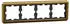 Merten D-Antik Metallrahmen 4-fach 24k Gold (MEG4040-4741)
