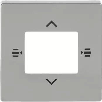 Busch-Jaeger Zentralscheibe f&uuml;r Bedienelement 6-fach Edelstahl (2CKA006115A0473)