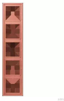 Jung LC985233 Rahmen 5-fach Les Couleurs&reg; Le Corbusier L'Ocre Rouge Moyen (LC985233)