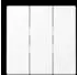 Jung Wippe 3-fach Serie LS, Thermoplast, schneeweiß matt (LS993BFWWM)