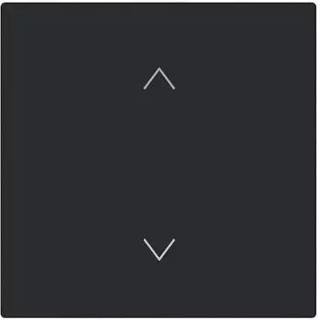 Busch-Jaeger Busch-art linear Wippe 1-fach Jalousie-Symbol schwarz matt (2CKA006220A0996)
