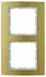 Berker B.3 Rahmen 2-fach Alu gold/polarweiß (10123046)