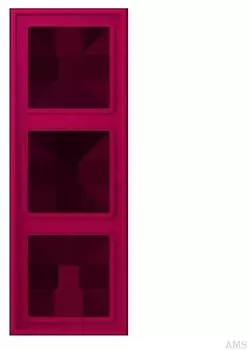 Jung Rahmen 3-fach Les Couleurs&reg; Le Corbusier Rouge Rubia (LC983230)