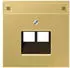 Jung Zentralplatte UAE/IAE 2-fach Messing Serie LS (ME2969-2NAUAC)