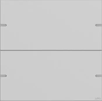 Gira Wippenset 2-fach individuell Tastsensor 4 Aluminium-Grau lackierbar (5032915)