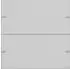 Gira Wippenset 2-fach individuell Tastsensor 4 Aluminium-Grau lackierbar (5032915)