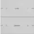 Gira Wippenset 2-fach individuell Tastsensor 4 Aluminium-Grau lackierbar (5032915)