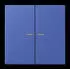 Jung LC102KO5206 Wippe mit Lichtleiter für KNX Taster 2-fach, bleu outremer (LC102KO5206)