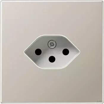 Jung Zentralplatte Steckdoseneinsatz Typ 13 Serie LS Edelstahl (ES1520-13SEVPL)