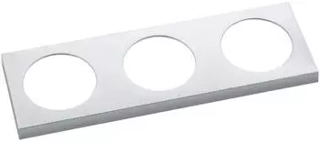 Berker Integro Pure Steckdosen-Rahmen 3-fach, KS chrom matt galvanisiert (919782528)