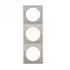 Berker Integro Pure Steckdosen-Rahmen 3-fach, KS chrom matt galvanisiert (919782528)