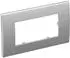 OBO Bettermann AR45-F2 AL Abdeckrahmen Modul 45, 2-fach, 84x140mm, Aluminium lackiert (6119346)
